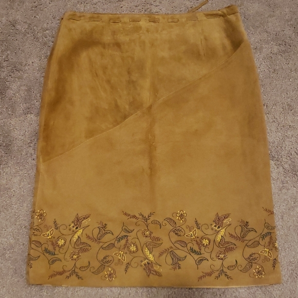 Vintage leather skirt - Picture 3 of 4